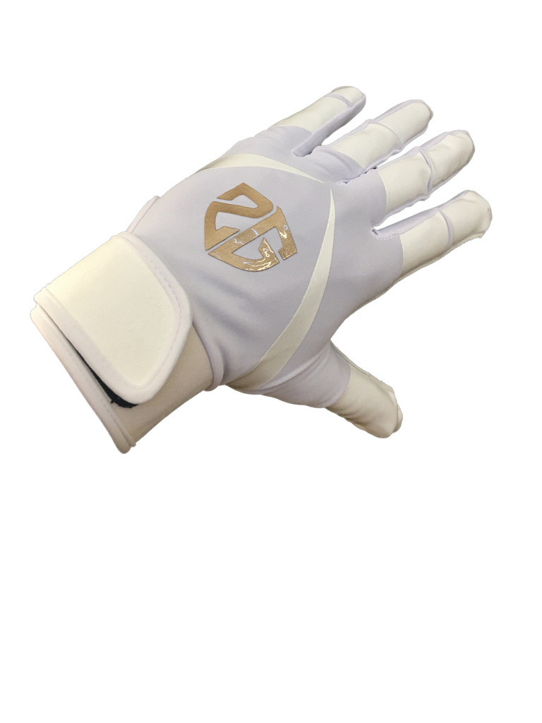 White Dry Fit Batting Gloves